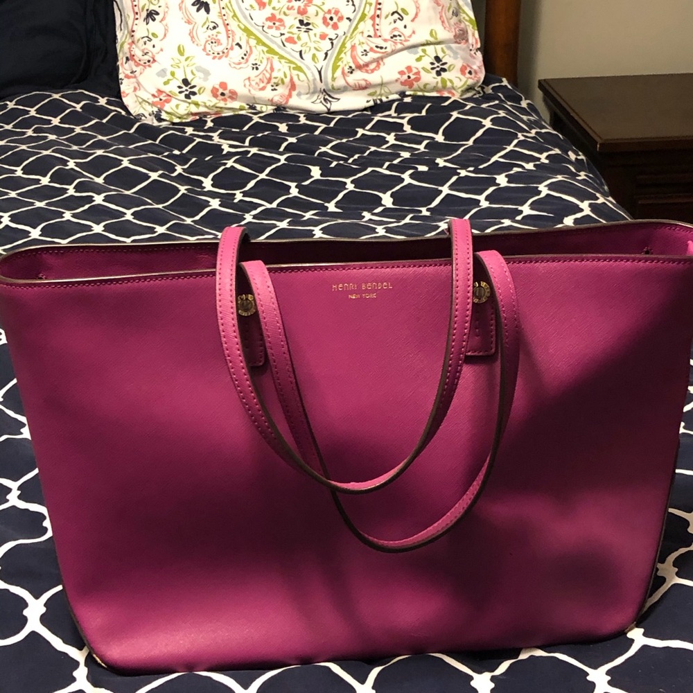 Henri Bendel Leather Tote Bag